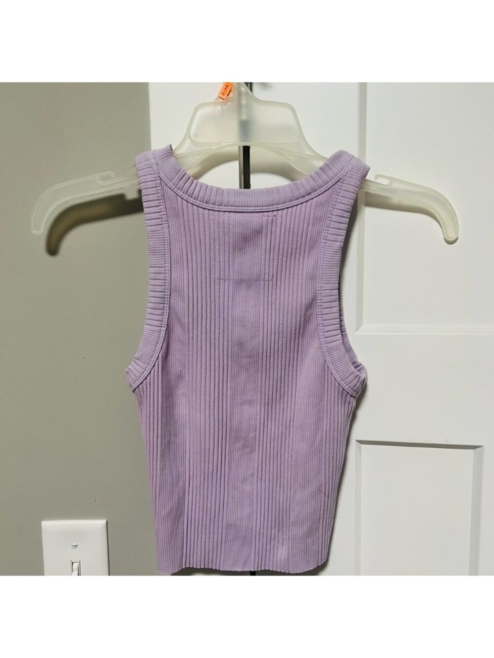 Lilac Ribbed Tank Top - Picture 2 of 2